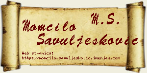 Momčilo Savuljesković vizit kartica